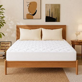 Unikome 100% Cotton Mattress Pad Soft, Breathable & Protective