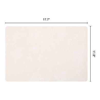 Placemats Set of 4 Waterproof Mats for Kitchen Dining Table Decor Heat Resistant Mat 17.7x11.8 Inch