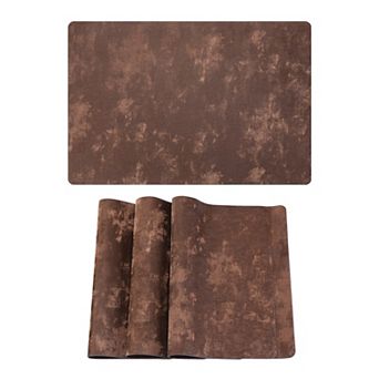 Placemats Set of 4 Waterproof Mats for Kitchen Dining Table Decor Heat Resistant Mat 17.7x11.8 Inch