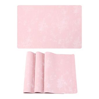 Placemats Set of 4 Waterproof Mats for Kitchen Dining Table Decor Heat Resistant Mat 17.7x11.8 Inch