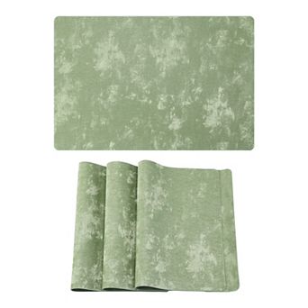 Placemats Set of 4 Waterproof Mats for Kitchen Dining Table Decor Heat Resistant Mat 17.7x11.8 Inch