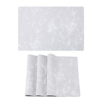 Placemats Set of 4 Waterproof Mats for Kitchen Dining Table Decor Heat Resistant Mat 17.7x11.8 Inch