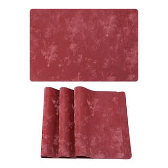 Placemats Set of 4 Waterproof Mats for Kitchen Dining Table Decor Heat Resistant Mat 17.7x11.8 Inch