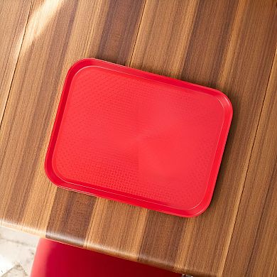 Stackable Plastic Serving Platter Tray for Cafeteria, Buffet or Home Use