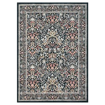 Fashionwu Modern Luxury Floral Pattern Rug for Living Room Elegant Home Decor Bedroom Carpet