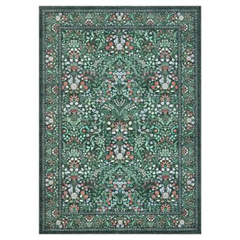 Fashionwu Modern Luxury Floral Pattern Rug for Living Room Elegant Home Decor Bedroom Carpet