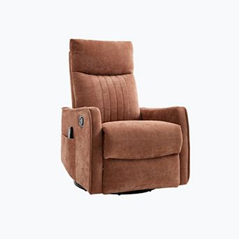 KWPZQEB Swivel Recliner Chair with Heat Massage Manual