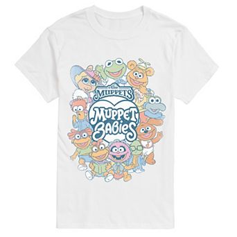 Big & Tall Disney's The Muppets Babies Collage Distressed Graphic Tee