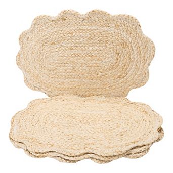 Farmhouse Placemats Set of 4 Flower Placemats for Dining Table Decor 11.8x17.7inch