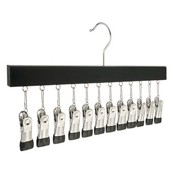 2 pc Wood Hat Hangers Wood Hanger with 12 Hooks for Closet Organizer Space Saving 15.4 x 7.7 Inch