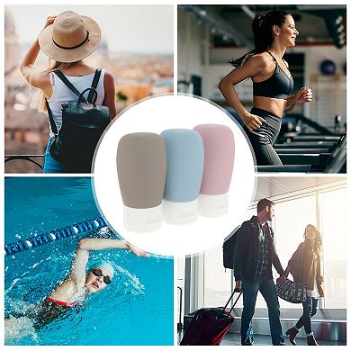 1.18"x3.74" PP Travel Container Set 1.06oz 3 Pcs