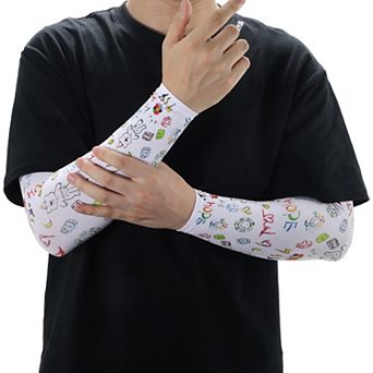 14.37" Sun Protection Cooling Arm Sleeves 1 Pair Multicolor