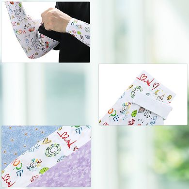 14.37" Sun Protection Cooling Arm Sleeves 1 Pair Multicolor