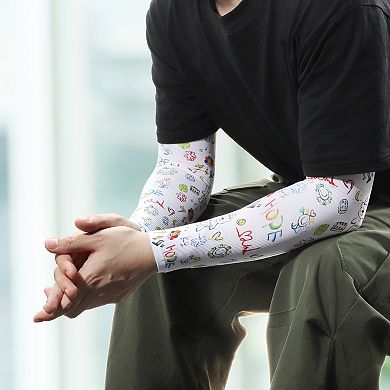 14.37" Sun Protection Cooling Arm Sleeves 1 Pair Multicolor