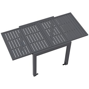 Modern Aluminum Outdoor Dining Table for Patio or Deck