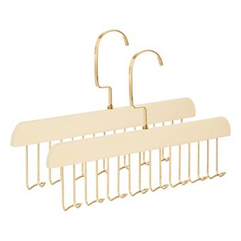 2 Pack Hangers, Wood Tank Top Hanger with 8 Hooks for Closet Organizer 11 x 0.5 x 7.1 Inch