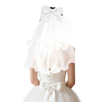 Double Layer Wedding Veil 22.83" 1 pc