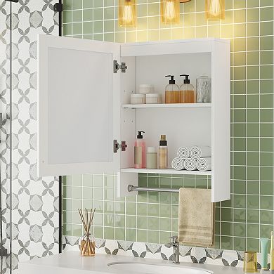 ELEMENT ACE Wall Mounted Medicine Cabinet with Adjustable Shelf and Towel Bar