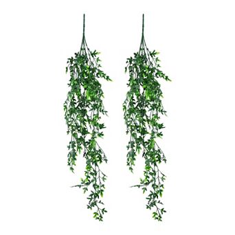 Artificial Hanging Plants, Faux Eucalyptus Greenery for Shelf Bathroom Wall Decor, Fake Vines 2.6ft
