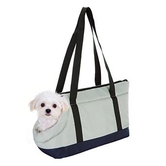 Contrast Color Dog Purse Carrier with Crossbody Strap 1 pc