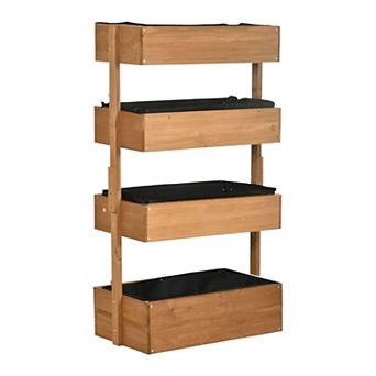 Vertical Garden Planter with 4 tier d Flower Boxes for Patio or Balcony