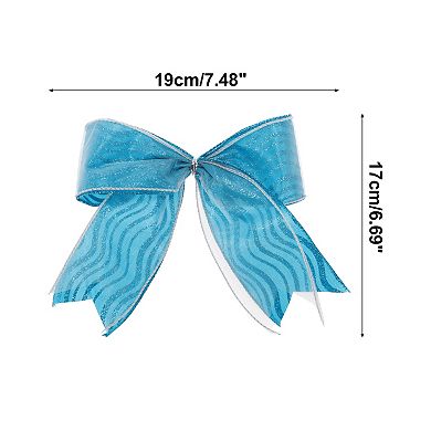 Elegant Fabric Gift Bow Decoration Set 6.69"x7.48" 2 Pcs