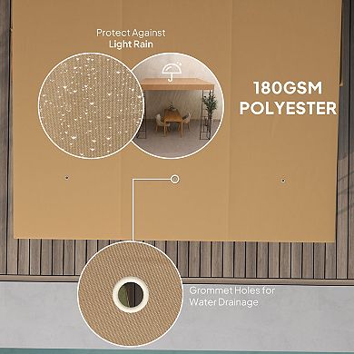 Outsunny 10ft x 10ft Outdoor Pergola Canopy, Metal Patio Canopy