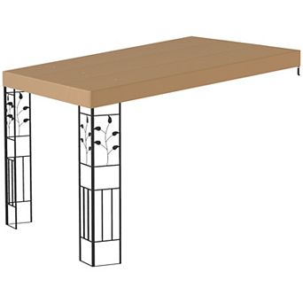 Outsunny 10ft x 10ft Outdoor Pergola Canopy, Metal Patio Canopy