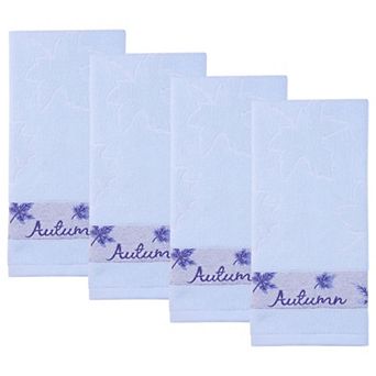 Maple Leaf Jacquard Hand Towel Set, 29" x 13" Soft Absorbent Quick Dry Towels, Towels for Home