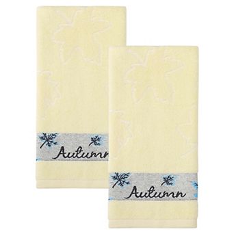 Maple Leaf Jacquard Hand Towel Set, 29" x 13" Soft Absorbent Quick Dry Towels, Towels for Home