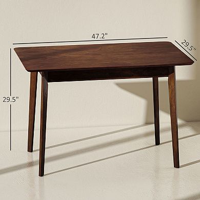 Mid-Century Modern Dining Table Seats 4 for Meals, Crafts, or Work