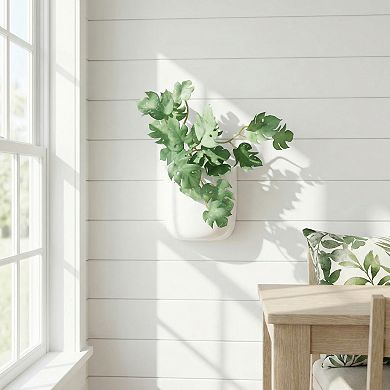 Artificial Monstera Leaves Realistic-Touch Mini Tropical Greenery Perfect for Bathroom Shelves 6.7"H