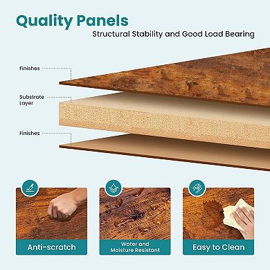 YIORTWO Computer Desk with X-Brace, Modern Writing Desk for Home Office