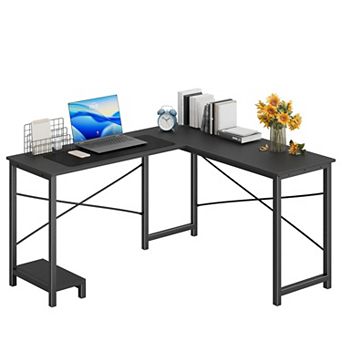 YIORTWO L Shaped Computer Desk with CPU Stand & Storage Bag, Corner Gaming Desk