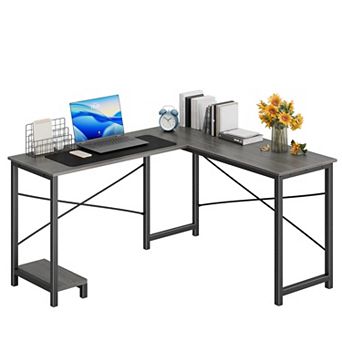 YIORTWO L Shaped Computer Desk with CPU Stand & Storage Bag, Corner Gaming Desk
