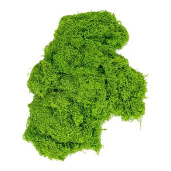 Artificial Moss Fiber Realistic Fake Grass Powder for Fairy Garden Miniature 0.22 lb