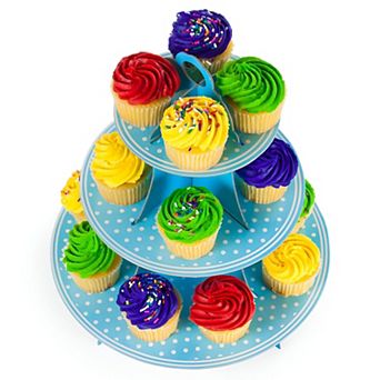 Decorative 3 tier Cupcake Display Rack for Party Table Centerpiece