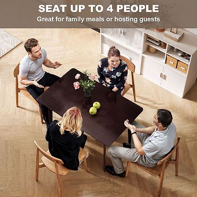 Mid-Century Modern 4-Person Dining Table for Small Rooms