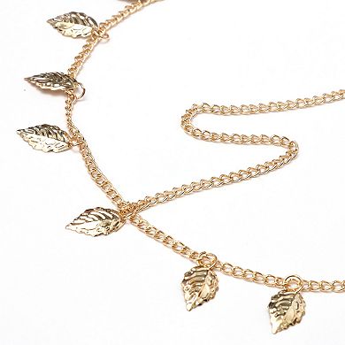 Headpiece Vintage Sequins Head Chain Gold Tone 1 Pc