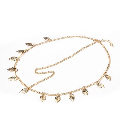 Headpiece Vintage Sequins Head Chain Gold Tone 1 Pc