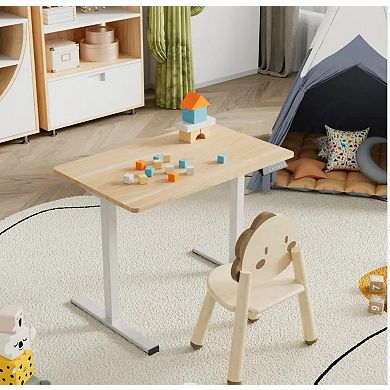 YIORTWO Standing Desk Electric Adjustable Height Desk Sit Stand Computer Desk Home Office