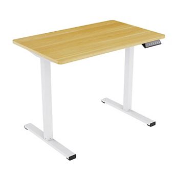 YIORTWO Standing Desk Electric Adjustable Height Desk Sit Stand Computer Desk Home Office
