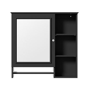 ELEMENT ACE Wall Mounted Bathroom Mirror Storage Cabinet with Adjustable Shelves