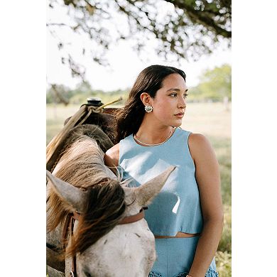 Puffy Scalloped Heart Earrings