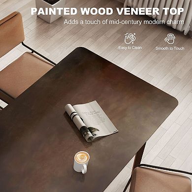 Mid-Century Modern Dining Table for Kitchen or Dining Room