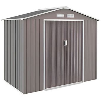 Outdoor Storage Shed for Lawn Tools, Garden Supplies, and Pool Equipment