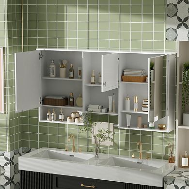 ELEMENT ACE Wall-Mount Mirror Cabinet with Adjustable Shelf Storage Organizer