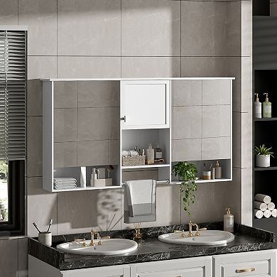ELEMENT ACE Wall-Mount Mirror Cabinet with Adjustable Shelf Storage Organizer