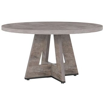 Pedestal Base Round Dining Table for Dining, Homework, or Game Nights