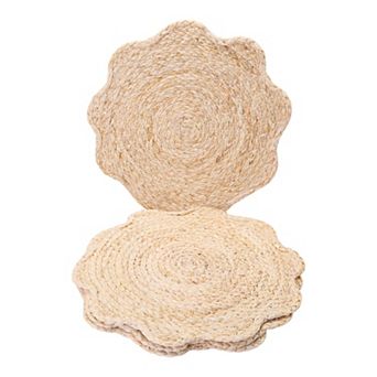 Farmhouse Placemats Set of 4 Flower Placemats for Dining Table Decor 13x13inch